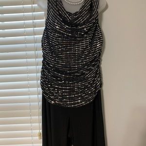 Black Sequence Jumpsuit
